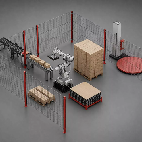 Роботизированная упаковочная ячейка