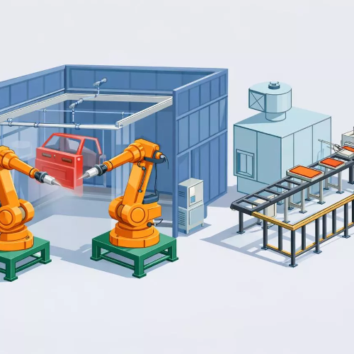 Роботизированная покрасочная линия