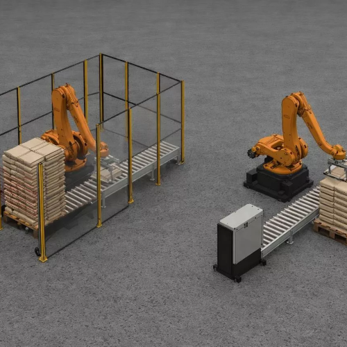 Роботизированный комплекс паллетирования мешков